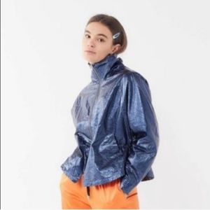 Urban Outfitters UO Jesse Metallic Vinyl Anorak Jacket
